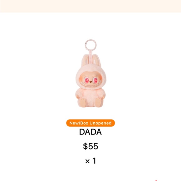 Pink Labubu Have A Seat DADA Authentic Pop Mart NIB - Picture 1 of 5